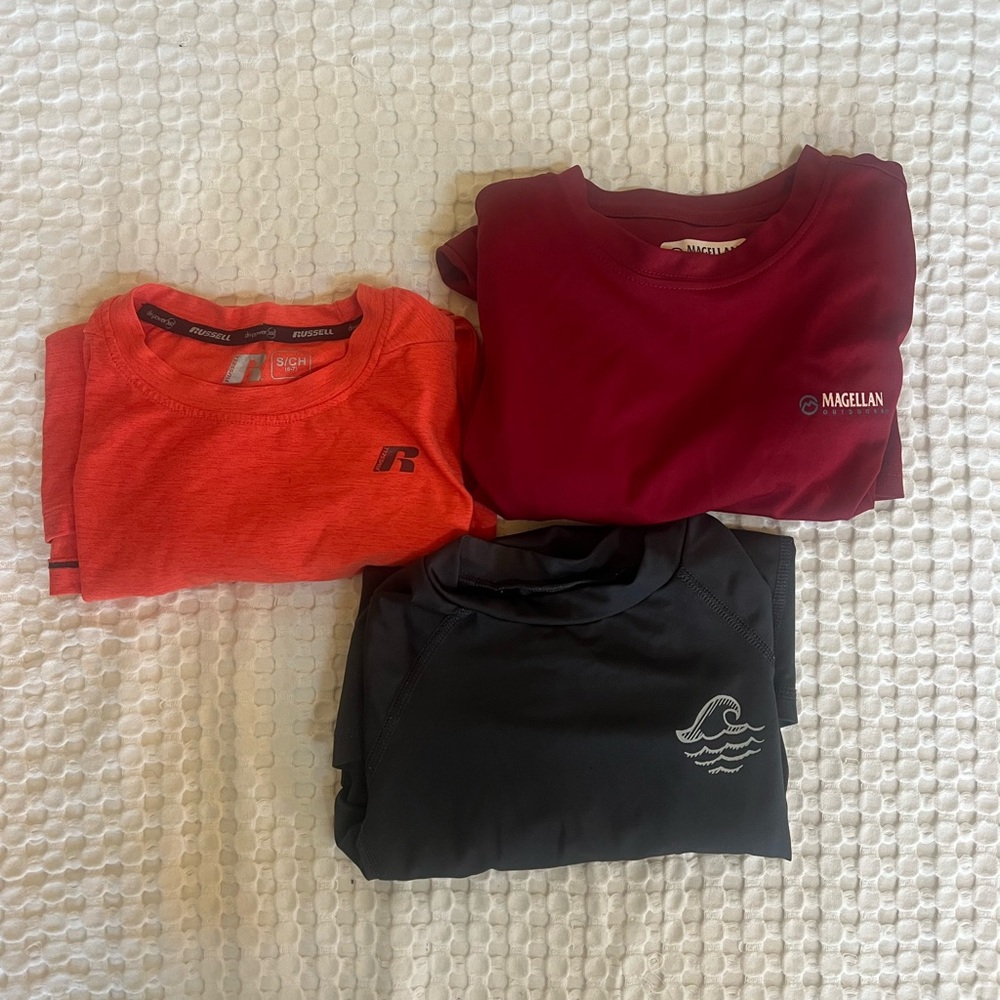 Magellan, Russell, Art Class Boys Long Sleeve Moisture Wicking T-Shirt Bundle